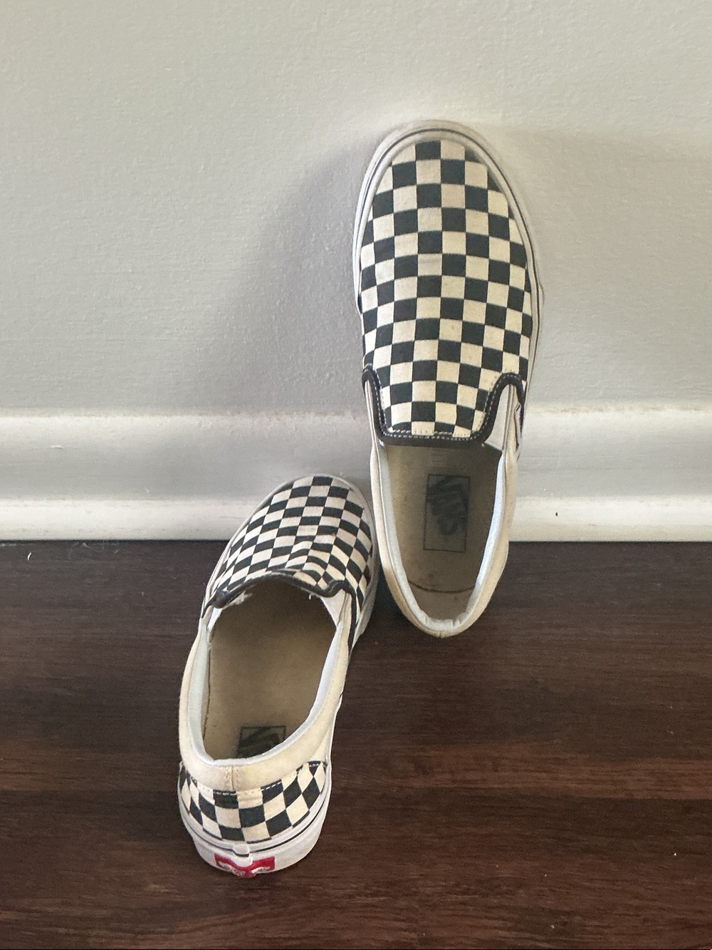 Vans Classic Slip-On Sneakers - Black & White Checkerboard